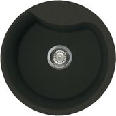 Кухонная мойка Omoikiri Yasugata 48R-BL, без крыла, гранит, чёрный 4993130