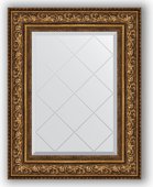 Зеркало Evoform Exclusive-G 600x780 с гравировкой, в багетной раме 109мм, виньетка состаренная бронза BY 4040