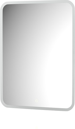 Зеркало с матированием и LED-подсветкой Defesto, 25W, 60x80см, сенсорный выключатель, тёплый белый свет DF 3817S