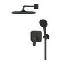 Душевая система Grohe Cubeo Tempesta 250 Cube, смеситель встроенный, верхний душ, ручной душ, матовый чёрный 1053362430
