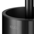 Туалетный гарнитур Keuco Aveno, настенный, с хрустальной колбой, чёрный матовый 14664 379000