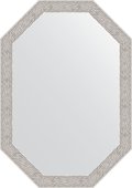 Зеркало Evoform Polygon 480x680 в багетной раме 46мм, волна алюминий BY 7009