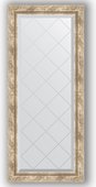 Зеркало Evoform Exclusive-G 530x1230 с фацетом и гравировкой, в багетной раме 70мм, прованс с плетением BY 4048