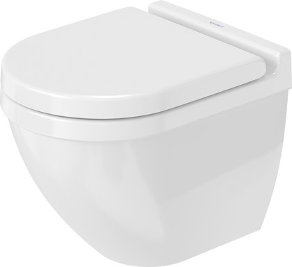 Унитаз подвесной Duravit Starck 3, компактный, скрытое крепление 2227090000