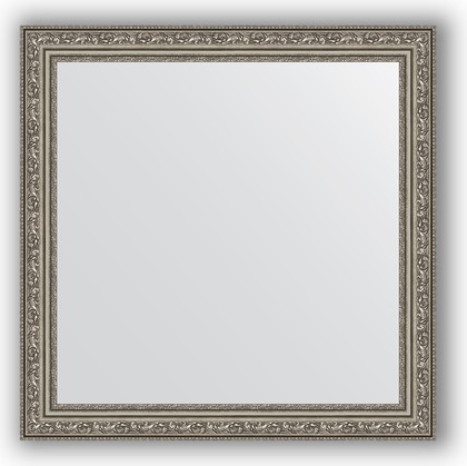 Зеркало Evoform Definite 640x640 в багетной раме 56мм, виньетка состаренное серебро BY 3136