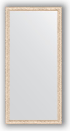 Зеркало Evoform Definite 740x1540 в багетной раме 57мм, беленый дуб BY 1116