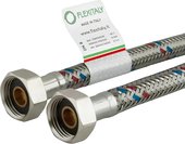 Гибкая подводка для воды Flexitaly, гайка G1/2" - гайка G1/2", 50см, DN8, нержавеющая сталь 150040450RB