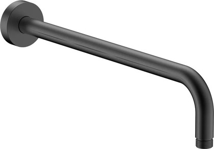 Держатель верхнего душа AQUAme L400, настенный, gun metal AQM8702GM