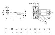 Корпус дренажных каналов Geberit CleanLine, монтажная высота 90-220мм 154.150.00.1