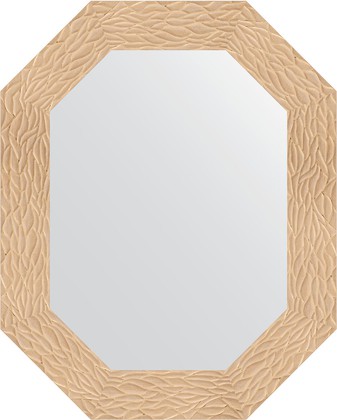 Зеркало Evoform Polygon 610x760 в багетной раме 90мм, золотые дюны BY 7178