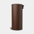 Бак для мусора Brabantia Newicon, 30л, с педалью, минерально-коричневый 208607