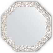 Зеркало Evoform Octagon 482x482 в багетной раме 46мм, чеканка белая BY 3676