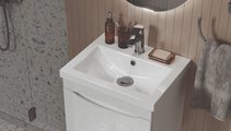 Раковина мебельная Cersanit Como 50, с отверстием под смеситель, белый S-UM-COM50/1-w