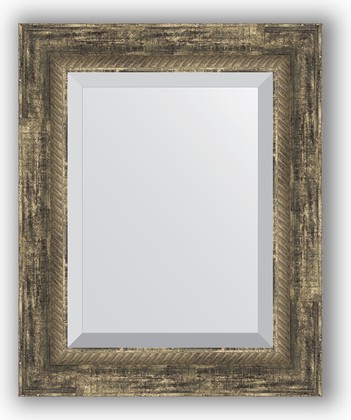 Зеркало Evoform Exclusive 430x530 с фацетом, в багетной раме 70мм, старое дерево с плетением BY 3356