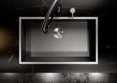 Кухонная мойка Blanco Zerox 500-IF, отводная арматура, тёмная сталь 526245