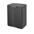Мусорный бак Brabantia Bo 12л, минерально-графитовый 233746