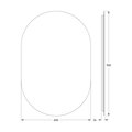 Зеркало Defesto Opti 60x90, LED подсветка, без выключателя, тёплый белый свет DF 2915