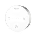 Косметическое зеркало Keuco iLook_move, с подсветкой, круглое, с сенсорной панелью, увеличение х5, нержавеющая сталь 17612 219002