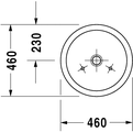 Duravit STARCK 1 Раковина, диаметр 46см, артикул 4454600001