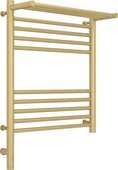 Полотенцесушитель электрический Сунержа Богема 3.0, 600x500, МЭМ левый, с полкой, матовая шампань 022-5806-6050