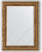 Зеркало Evoform Exclusive-G 790x1060 с гравировкой, в багетной раме 101мм, вензель бронзовый BY 4206
