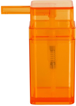 Дозатор для жидкого мыла Spirella Cubo настольный, пластик, оранжевый 1015289