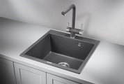 Кухонная мойка Granula 5102, 510x520, накладная, кварц, Графит 5102, ГРАФИТ