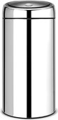 Мусорный бак Brabantia Touch Bin 2x20л, двухсекционный, стальной полированный 401060