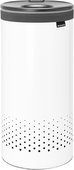 Бак для белья Brabantia 35л, круглый, с мешком, с пластиковой крышкой, белый 304866