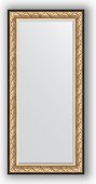 Зеркало Evoform Exclusive 800x1700 с фацетом, в багетной раме 106мм, барокко золото BY 1311