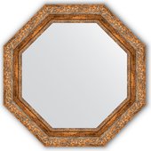 Зеркало Evoform Octagon 654x654 в багетной раме 85мм, виньетка античная бронза BY 3779
