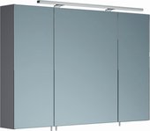 Шкаф зеркальный со светильником, 3 двери 106x15x70см Verona Area+ AA606R