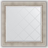 Зеркало Evoform Exclusive-G 860x860 с гравировкой, в багетной раме 88мм, римское серебро BY 4319