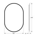 Зеркало с окантовкой Defesto Aura 40x60, LED подсветка, без выключателя, тёплый белый свет DF 2931