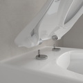 Сиденье с крышкой для унитаза Villeroy & Boch Avento SlimSeat, с функцией автоматического опускания (SoftClosing), со снимаемым сиденьем (QuickRelease), Альпийский белый 9M87S101