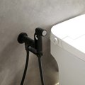 Комплект для гигиенического душа Aquatek Альфа встроенный, матовый чёрный AQ1919MB