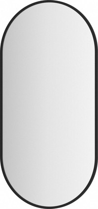 Зеркало овальное Evoform Impressive, в багетной раме, 40х80см, чёрный BY 7503