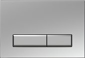 Кнопка управления Aquatek Slim, прямоугольная, клавиши прямоугольные, хром матовый KDI-0000024