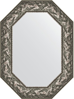 Зеркало Evoform Polygon 580x780 в багетной раме 99мм, византия серебро BY 7225