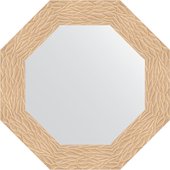 Зеркало Evoform Octagon 610x610 в багетной раме 90мм, золотые дюны BY 7348