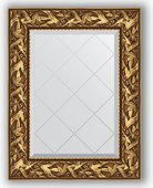 Зеркало Evoform Exclusive-G 590x760 с гравировкой, в багетной раме 99мм, византия золото BY 4027
