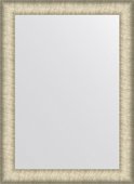 Зеркало Evoform Definite 53x73, в багетной раме, брашированное серебро 59мм BY 7604