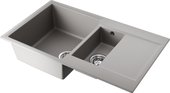 Кухонная мойка Omoikiri Daisen 86-2-GR, две чаши, оборачиваемая, Artgranit, leningrad grey 4993475