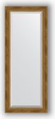 Зеркало Evoform Exclusive 530x1330 с фацетом, в багетной раме 70мм, состаренное бронза с плетением BY 3510
