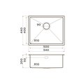 Кухонная мойка Omoikiri Taki 54-U/IF Nano IN, нержавеющая сталь с NANO-покрытием 4993034