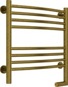 Полотенцесушитель электрический Сунержа Богема 2.0, выгнутая 500x500, МЭМ справа, состаренная бронза 05-5203-5050