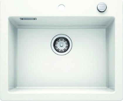 Кухонная мойка Blanco Palona 6, без крыла, с клапаном-автоматом, керамика, глянцевый белый 520922