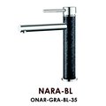 Смеситель для кухни Omoikiri Nara-BL, натуральный гранит, чёрный ONAR-GRA-BL-35