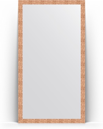 Зеркало Evoform Definite Floor 1080x1970 пристенное напольное, в багетной раме 70мм, соты медь BY 6016