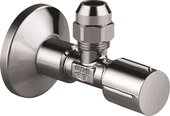 Угловой вентиль Grohe, 1/2x3/8" универсальный, для подключения смесителей, тёмный графит глянцевый 22039A00